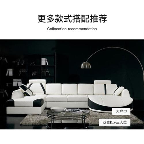 Sofa set living room furniture leather sofa with u shaped corner sofa design Sofa set living room furniture leather