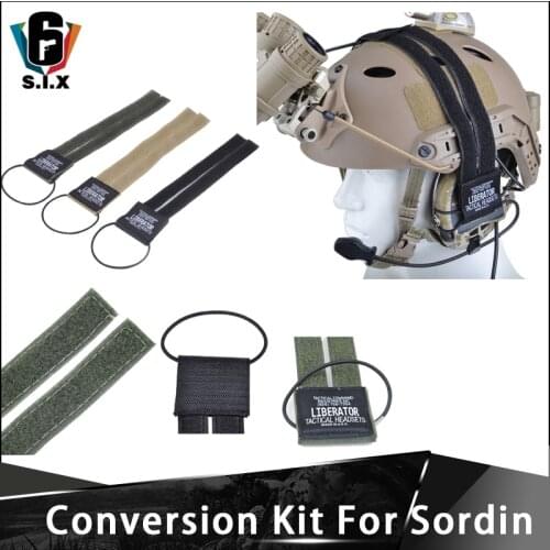Z Z-TAC Tactical Conversion Kit For Airsoft Helmet Headset Military Sordin Headphone Stickers Softair Sordin Headset Accessories