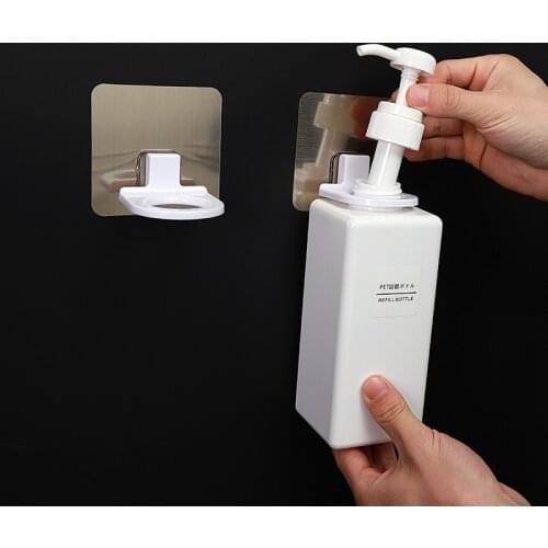 Shower gel wall hanging free punch hanger shampoo shelf toilet hand soap bottle storage rack bathroom supplies wall shelves