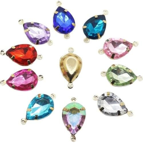 New 10pcs/lot13*18MM Acrylic Metal Button Clothing Craft Decoration DIY Wedding Decoration buckle Promotional Price