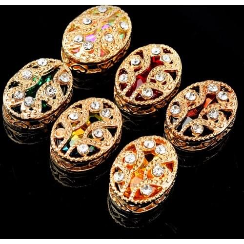 New Oval Shape Nest Sew On Glue On Rhinestones Charm Jewelry Makeing Diy Handmade Earring Bracelet Garment Craft