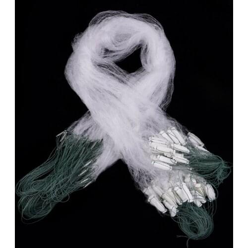 One Finger Floating Net Polyethylene Fishing Fish Mesh Trap Monofilament Gill Net Netting Tackle Outdoor 25M x 1M