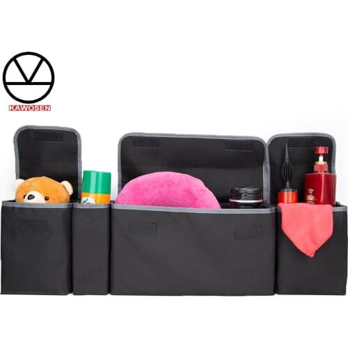 KAWOSEN Car Trunk Organizer Adjustable Backseat Storage Bag High Capacity Multi-use Oxford Automobile Seat Back Organizer CTOB02