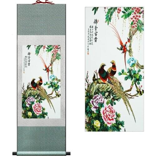 Birds and flowers Super quality traditional Chinese Art Painting Home Office Decoration Chinese paintingPrinted painting