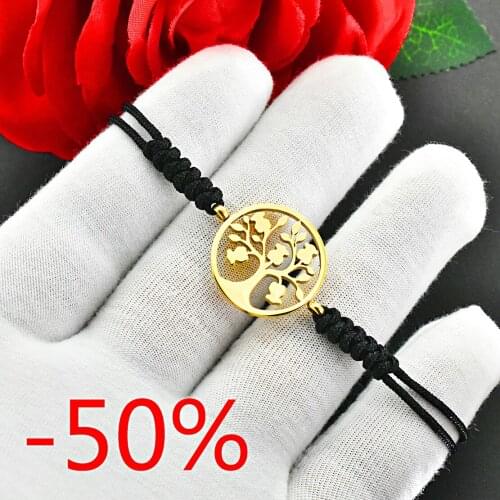 Taus Runda 2020 oro rosa con cuentas con ancla taus encantos pulsera para las mujeres de acero inoxidable joyería de moda