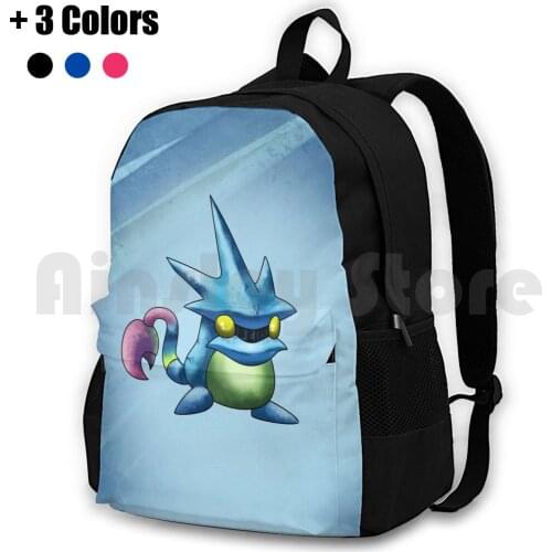 Golden Sun Water Djinn Outdoor Hiking Backpack Waterproof Camping Travel Golden Sun Gameboy Advance Gameboy Game Boy Djinn