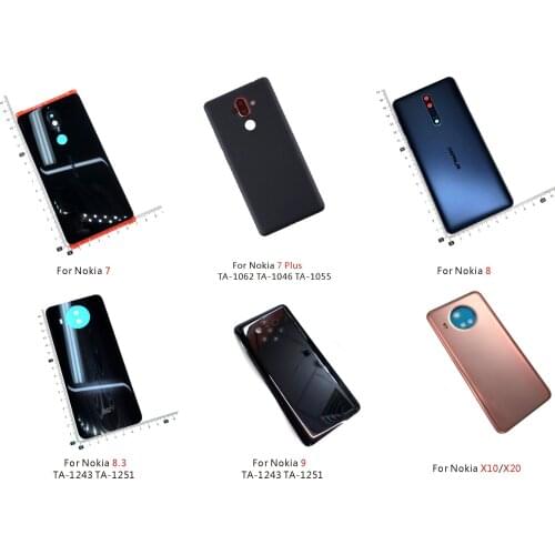 Back Glass For Nokia 9 Pureview Battery Cover Rear Door Housing Case For Nokia9 Pureview N9 Back Housing replacement parts