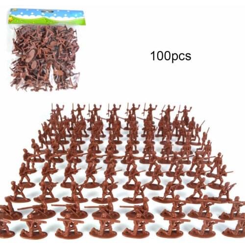 100 Pcs Mini Soldiers Model Military Army Men Action Figures Toys