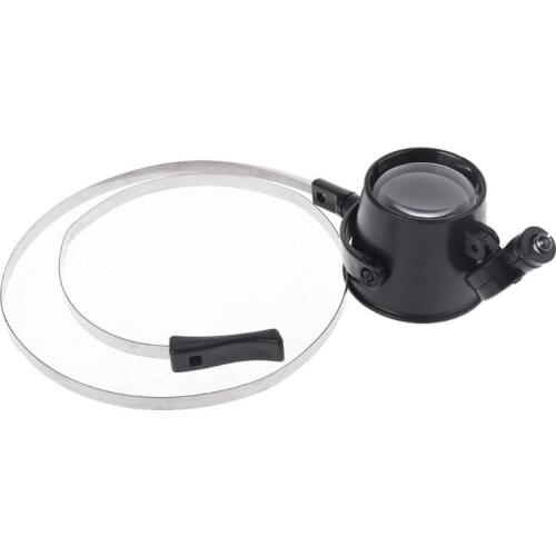 15X Monocular Glass Magnifier Watch Jewelry Repair Tools LED magnifying glass watch clock loupe lens