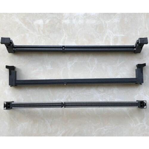 2pcs) original desktop computer memory socket connector holder DDR3 1.5V patch Pin Black SMT