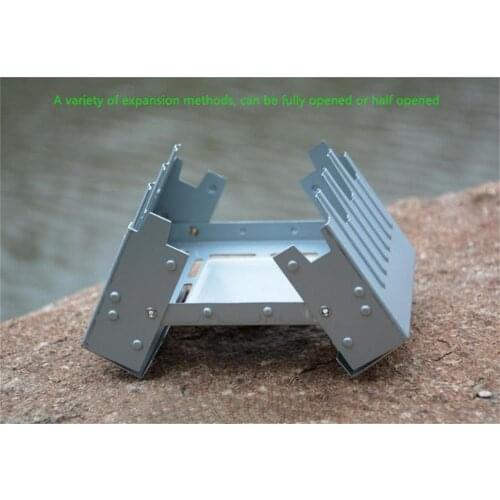 2pcs Outdoor Mini Folding Portable Oven Picnic Camping Solid Fuel Alcohol Stove