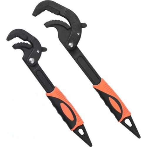 2PCS Universal Wrench Quick Pipe Wrench Self Adjusting Pipe Wrench Set with High-carbon Steel Body 14-30mm 30-60mm