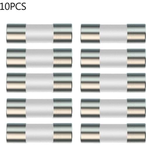 20pcs Ceramic Fuse For Multimeter Instrument 600mA 10A Ceramic British Plug Fuse 10mm*3.5mm