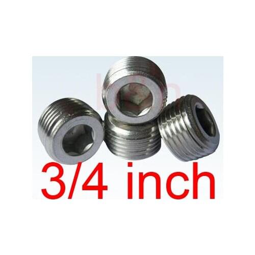 3/4'' Stainless steel hex plug ss 304 choke end cap pipe pressure oil dam plug screw
