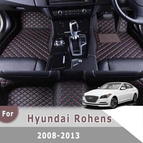 RHD Carpets Car Floor Mats For Hyundai Rohens 2013 2012 2011 2010 2009 2008 Styling Floorliners Rugs Accessory Waterproof Parts