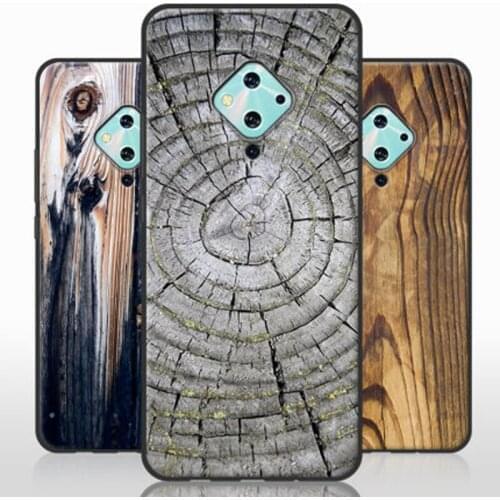 Wood grain stone Printing Case For VIVO V17 case vivoV17 V 17 Soft Silicone TPU back Cover For vivo S5 S 5 phone cases shell