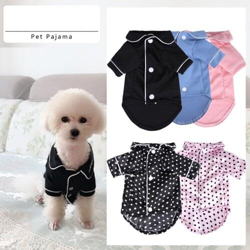 Dog Home Service Teacup Dog Small Dog Teddy Bichon Knitted Clothes Summer Pet Pajamas