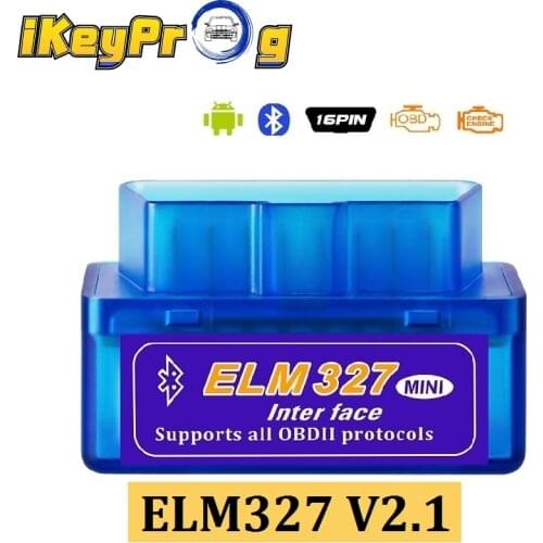 ELM327 V2.1 Bluetooth ELM 327 OBD2 Scanner ELM327 Bluetooth Adapter 2 PCB for Android Scaner ELM327 OBDII Protocol