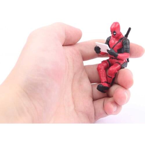 Marvel 6cm Mini Superhero Deadpool Kawaii Action Figure Anime Figure Anime Childrens Gifts Marvel Deadpool