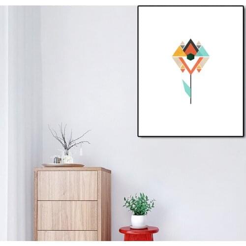Geometric Multicolored Abstract Art Painting Of Home Decoration Wall Living Room Bedroom Corridor Hanging Picture Fram
