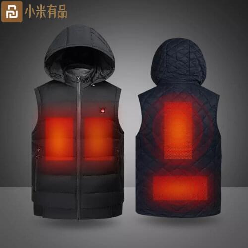 Xiaomi Youpin PMA Graphene Heating Vests Men Women Winter Electric Thermal Clothing Waist Coat Jacket For Outdoor Home Office