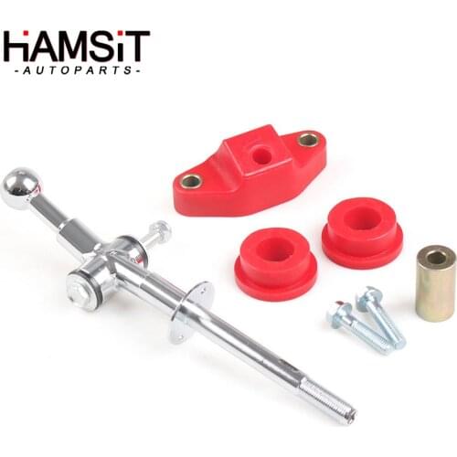 Hamsit Auto 6 Speed Steel Quick Short Throw Shifter Lever Gear Stick Shift Knob Lever Bushing Combo For Subaru WRX STI 2004-2019