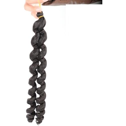 Spring Twist Synthetic Crochet Braiding Hair Extensions Fake Bulk Hair For Crochet Braids Synthetic Hair Strand Hook Braid