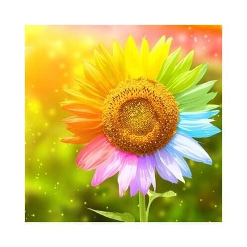 LIPHISFUN Full Drill Painting Mosaic Handmade Cross Stitch Resin Diamond Embroidery square/round Color Flower Sale