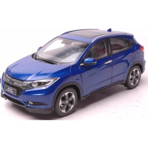 1:18 Diecast Model for Honda Vezel HR-V 2014 Blue SUV (Rashes on it) Alloy Toy Car Miniature Collection Gifts HRV HR V