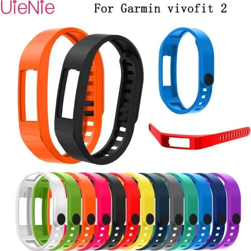 Fashion Soft Silicone Bracelet for Garmin VivoFit 2 VivoFit2 Smart Motion Watch Strap Accessories Button Wrist Wristband