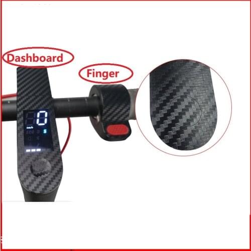 2Pcs M365 Electric Scooter Dashboard Sticker Carbon Fiber Non-slip Protective Film for Xiaomi Mijia M365 Pro Scooter Accessories