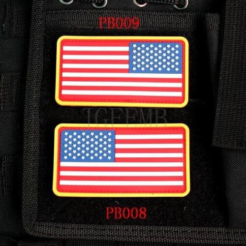 American Flag 3D PVC patch PB008 PB009