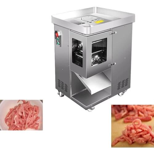 Commercial Electric Meat Slicer Cutter Stainless steel Automatic Vegetable Cutting Grinder Machine Minced Meat Mincer