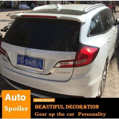For Honda Jade Spoiler 2014-2017 High Quality ABS Material Car Rear Wing Primer Color Trunk Rear Roof Spoiler