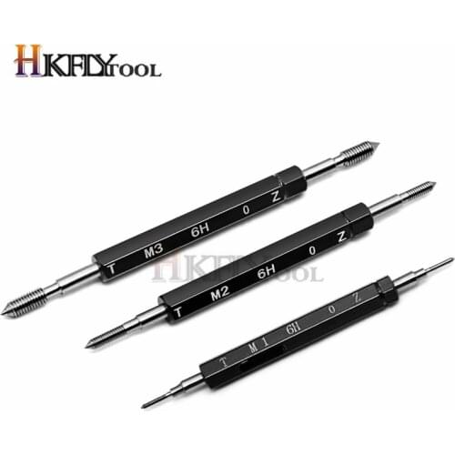 Steel Mer-cury Gage Thread Plug Gauge Double Screw Thread Plug Gauge or Taper Shank Thread Plug Gauge M1 M1.2 M1.4 M1.6 M1.7 M10