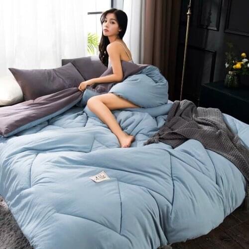 Four seasons universal bedroom patchwork Thick warm Quilts home hotel Luxury Printed Winter Blanket quilt Bedding Comforter