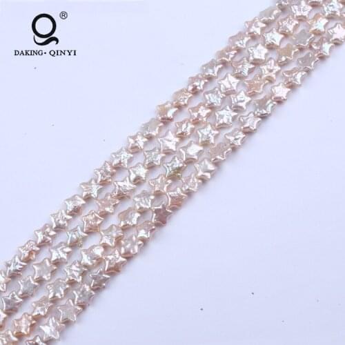 Daking Jewelry Five-pointed star Shape Natural Freshwater Pearl String