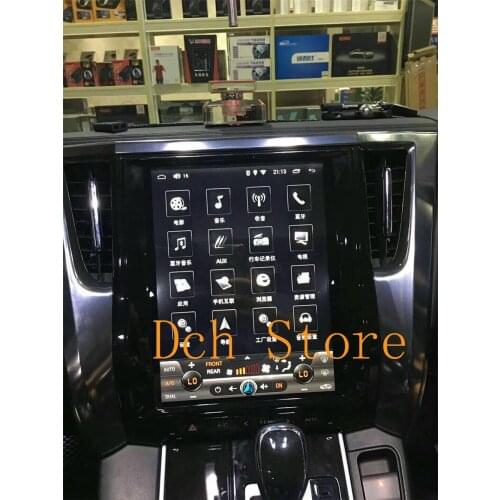 12.1'' Vertical tesla style Android 9.0 Car DVD player GPS Navigation for Toyota Alphard Vellfire 30 series 2015-2018