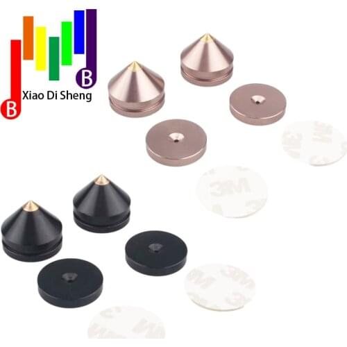 4sets 23X22 Shock Absorber Floor Home HIFI Foot Pad CD Amplifier Speaker Isolation Desk Suspension Base Stable aluminium alloy
