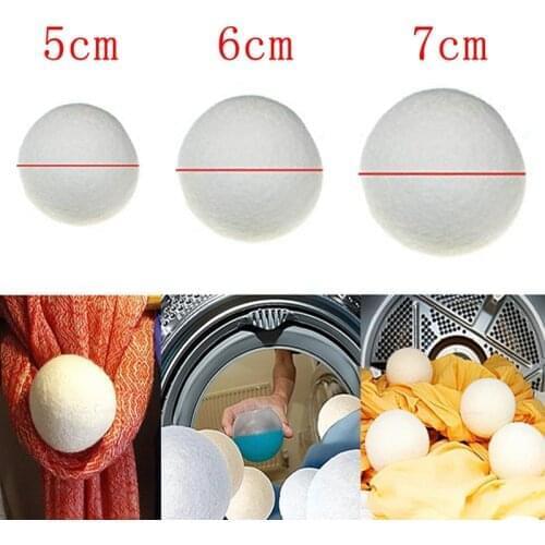 6Pcs Wool Dryer Balls Reusable Softener Laundry Ball Home Washing Balls Wool Dryer Balls Washing Machine Accessories
