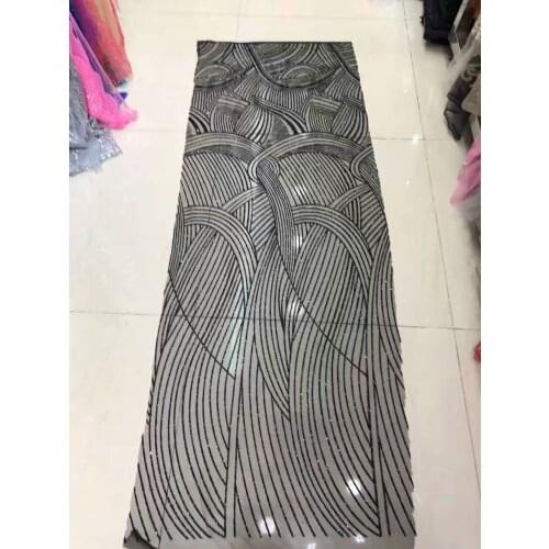 Aa005 5yards /lot black glitter mesh shining hand glued lace for sawing/wedding /lady dress/haute couture