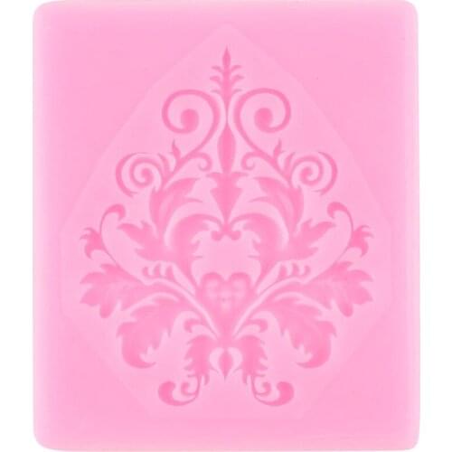 Baroque Relief Cake Border Silicone Mold DIY Fondant Cake Decorating Tools Sugarcraft Cupcake Topper Candy Clay Chocolate Moulds