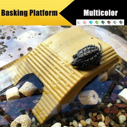 Tortoise Crawler Roof Terrace Climbing Basking Platform Pets Turtle Tank Reptile Fish Tank Floating Island Aquarium Decorations