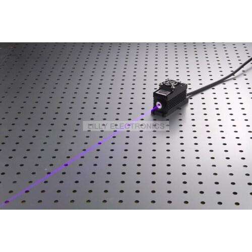 405nm 400mW Violet Laser Spot Module TTL/Analog 0-30KHZ TEC Cooling 24 hours working special in laboratory