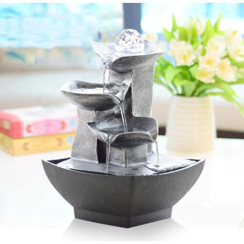 Creative Small Ornaments Home Gardening Decoration Rockery Water Fountain Crafts Gifts Desktop Decorations