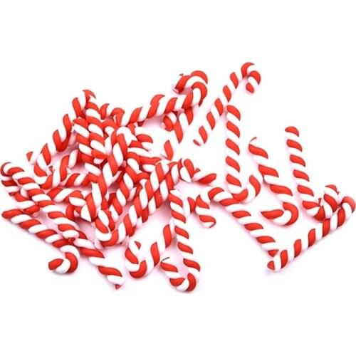 LF 20Pcs Mixed 21x10mm Clay Crutch Cabochon Flatback Decoration Crafts Embellishments For Scrapbooking Diy Accessories