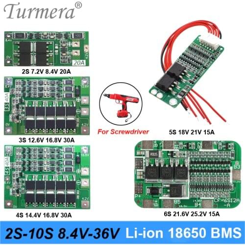 2S 3S 4S 5S 6S 10S 13S Li-ion Lithium Battery 18650 Charger PCB BMS Protection Board For screwdriver battery Lipo Cell Module