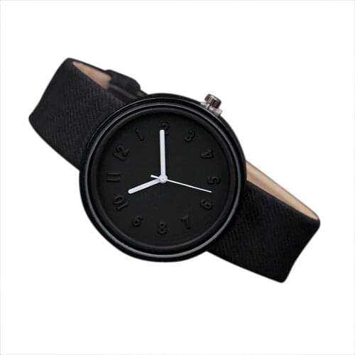 Minimalism Watch For Women Fashion Number Watches Quartz Canvas Belt Wrist Watch Unisex Daily students Clock Watch часы женские