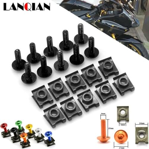 Motorcycle Fairing Screws Fastener Clips Body Spring Nut Bolts Kit For Aprilia Tuono V4 1100RR FACTORY Rs125 RS50 DORSODURO 750