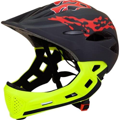 Lixada Motorcycle Children Helmet Kids Detachable Full Face Helmet Children Sports Safety Helmet for Cycling Skateboarding